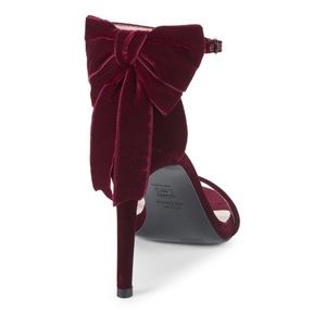 Stuart Weitzman Mybow Suede Stiletto Sandals